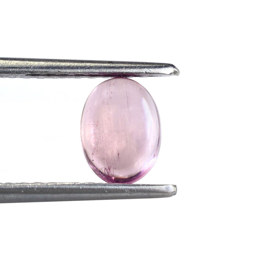 PINK TOURMALINE OVAL CAB (LITE/SI) 8X6MM 1.5 Cts.