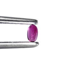 PINK TOURMALINE OVAL CAB (VERY DARK) 3X2MM 0.09 Cts.