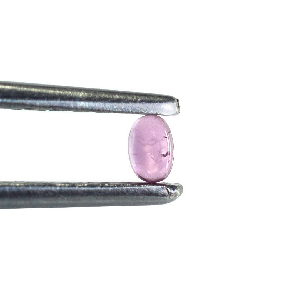 PINK TOURMALINE OVAL CAB (MEDIUM/SI) 3X2MM 0.08 Cts.