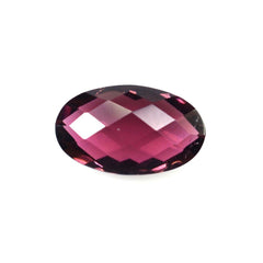 PINK TOURMALINE CHECKER CUT BRIOLETTE OVAL (VERY DARK) 10X6MM 1.64 Cts.