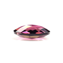 PINK TOURMALINE CHECKER CUT BRIOLETTE OVAL (VERY DARK) 10X6MM 1.64 Cts.