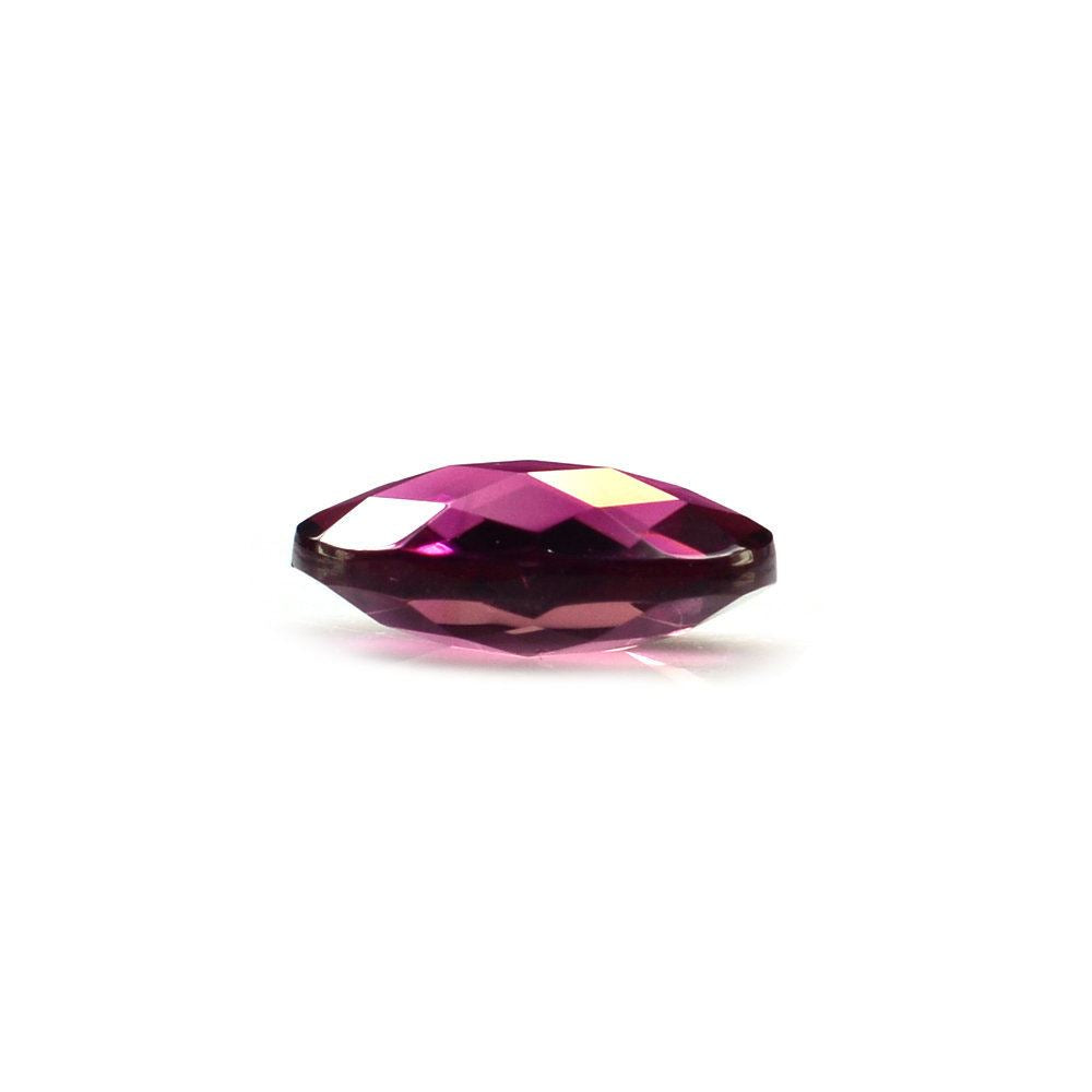 PINK TOURMALINE CHECKER CUT BRIOLETTE OVAL (DARK) 10X6MM 1.7 Cts.