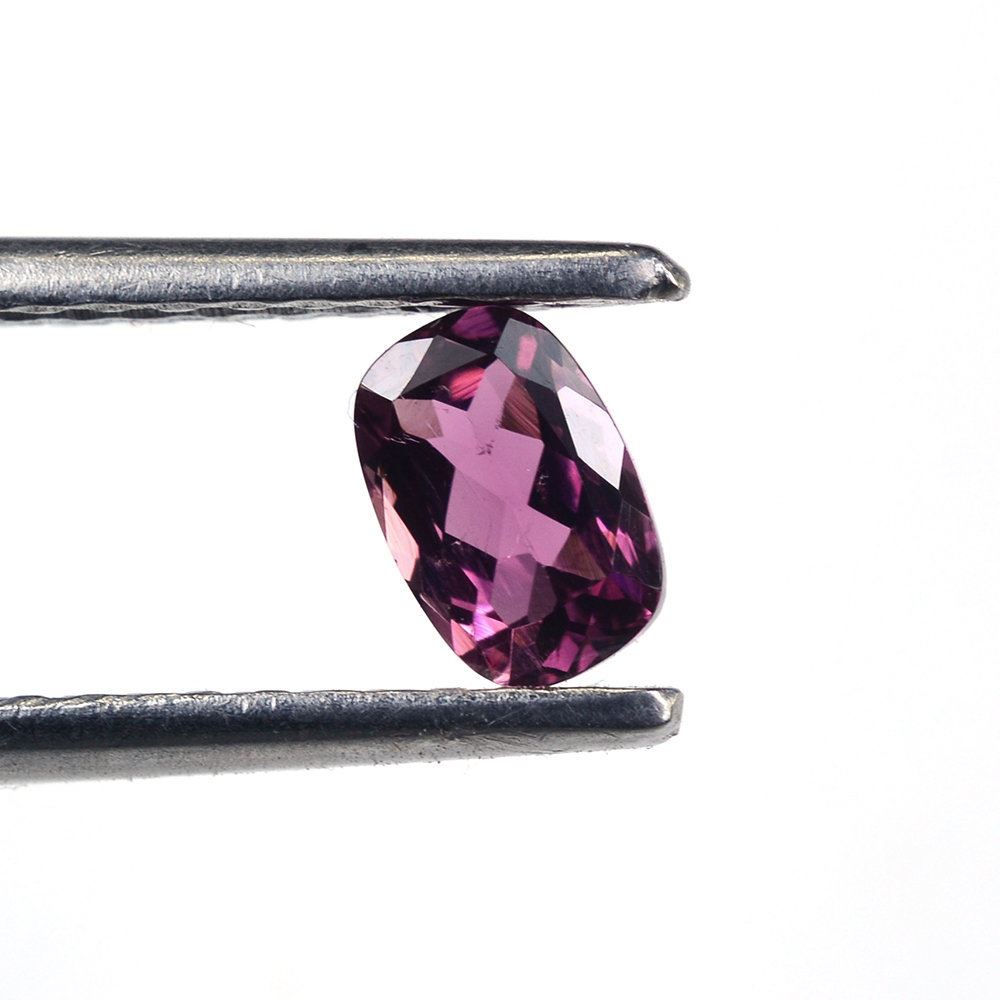 PINK TOURMALINE CUT CUSHION (DARK) 6X4MM 0.57 Cts.
