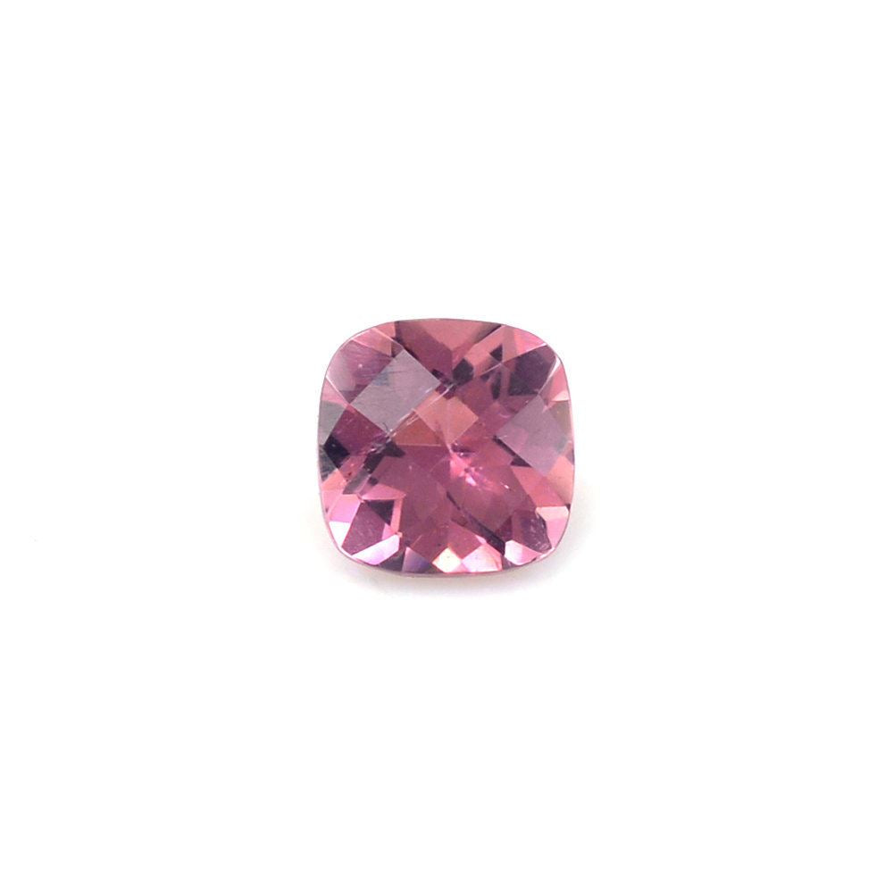 PINK TOURMALINE CHECKER CUT CUSHION (MEDIUM) 4MM 0.28 Cts.