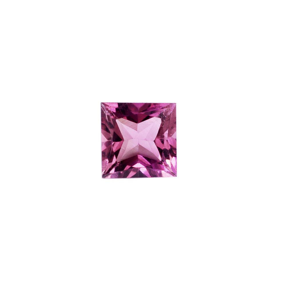 PINK TOURMALINE PRINCESS CUT SQUARE (DARK/SI) 6MM 1.19 Cts.