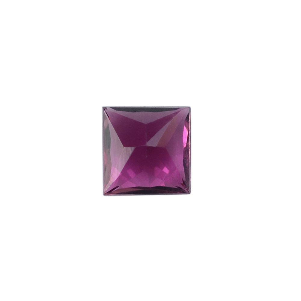 PINK TOURMALINE PRINCESS CUT SQUARE (VERY DARK) 4MM 0.31 Cts.