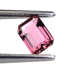 PINK TOURMALINE CUT OCTAGON (DARK/SI) 7X5MM 0.91 Cts.