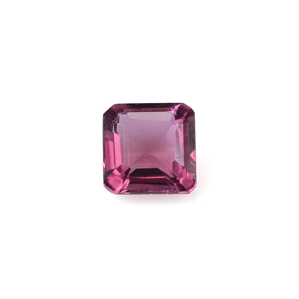 PINK TOURMALINE STEP CUT SQUARE-OCTAGON (DARK) 4.60MM 0.55 Cts.