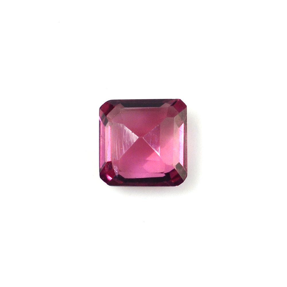 PINK TOURMALINE STEP CUT SQUARE-OCTAGON (DARK) 4.60MM 0.55 Cts.