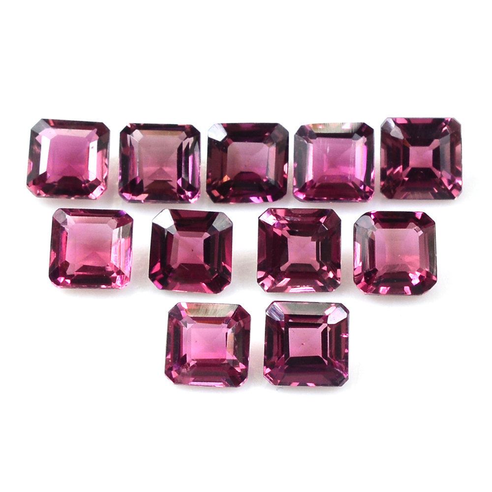 PINK TOURMALINE STEP CUT SQUARE-OCTAGON (DARK) 4.60MM 0.55 Cts.