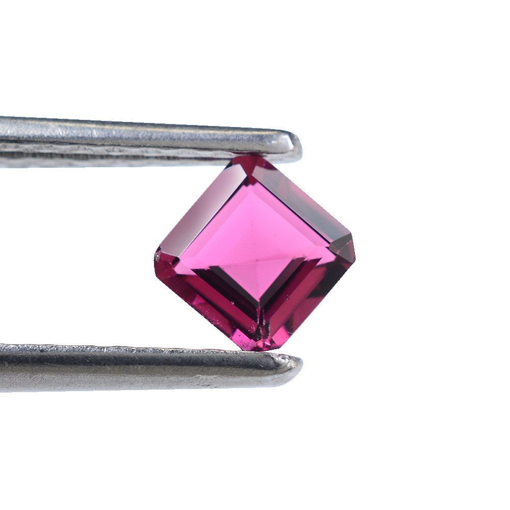 PINK TOURMALINE STEP CUT SQUARE-OCTAGON (VERY DARK) 4.75MM 0.60 Cts.