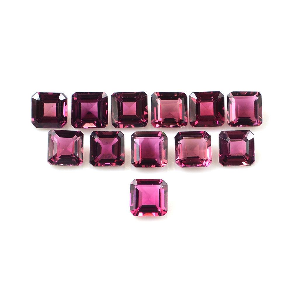 PINK TOURMALINE STEP CUT SQUARE-OCTAGON (VERY DARK) 4.75MM 0.60 Cts.