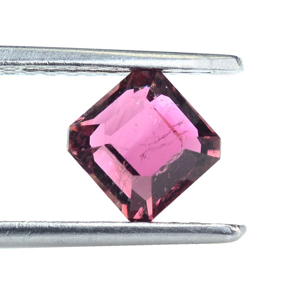 PINK TOURMALINE BOTH SIDE TABLE CUT SQUARE-OCTAGON (DARK/HI) 6.50MM 1.44 Cts.