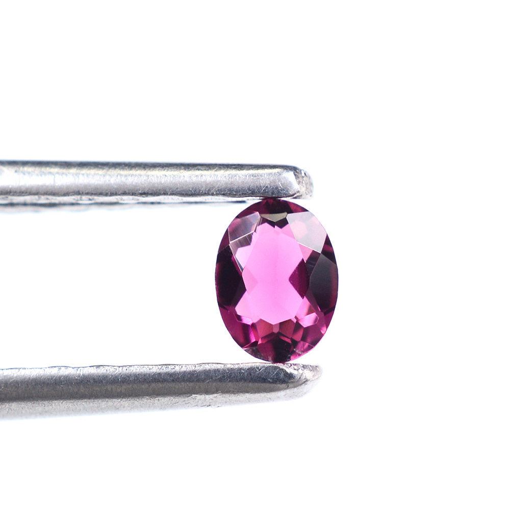 PINK TOURMALINE CUT OVAL (VERY DARK) 4X3MM 0.15 Cts.