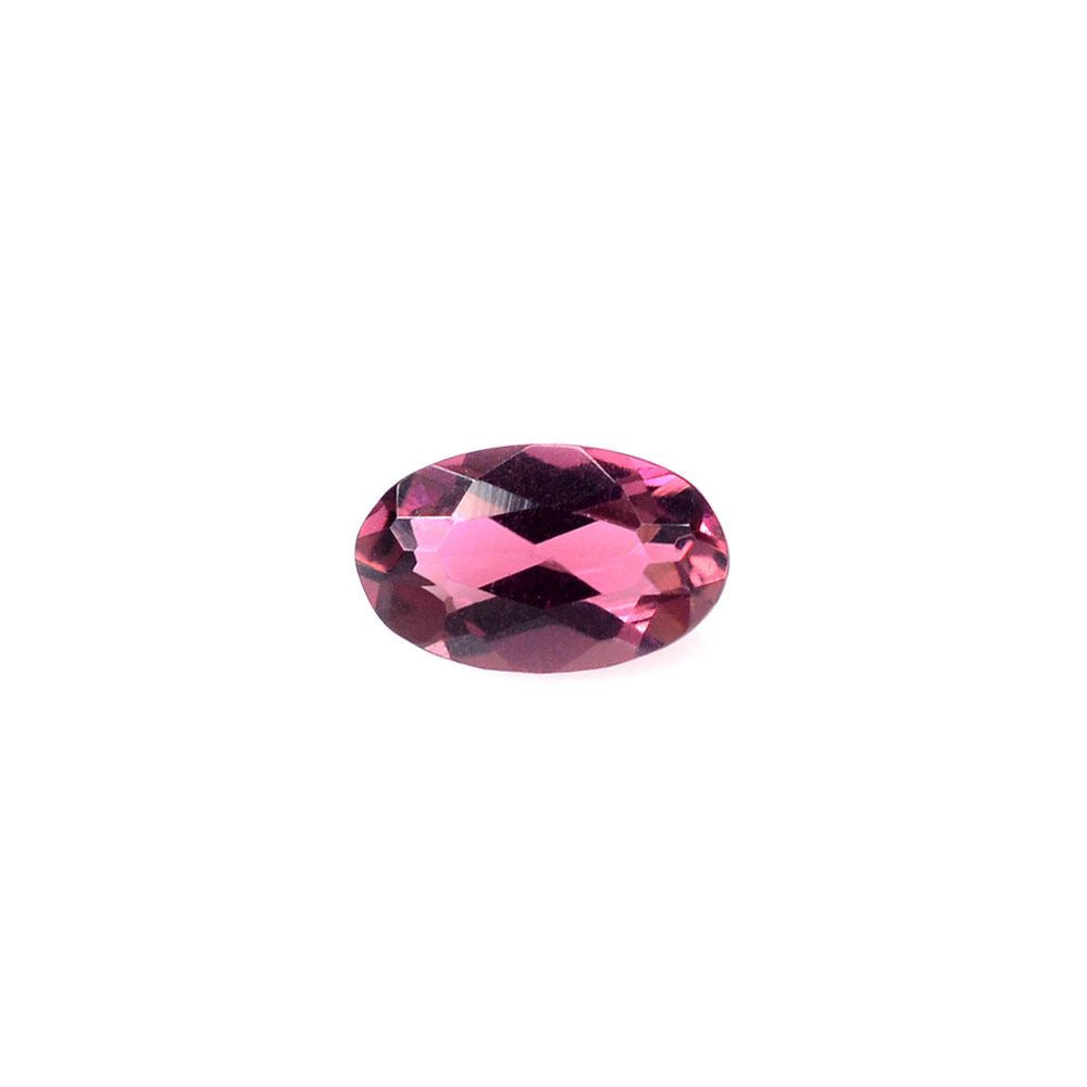 PINK TOURMALINE CUT OVAL (VERY DARK) 5X3MM 0.18 Cts.