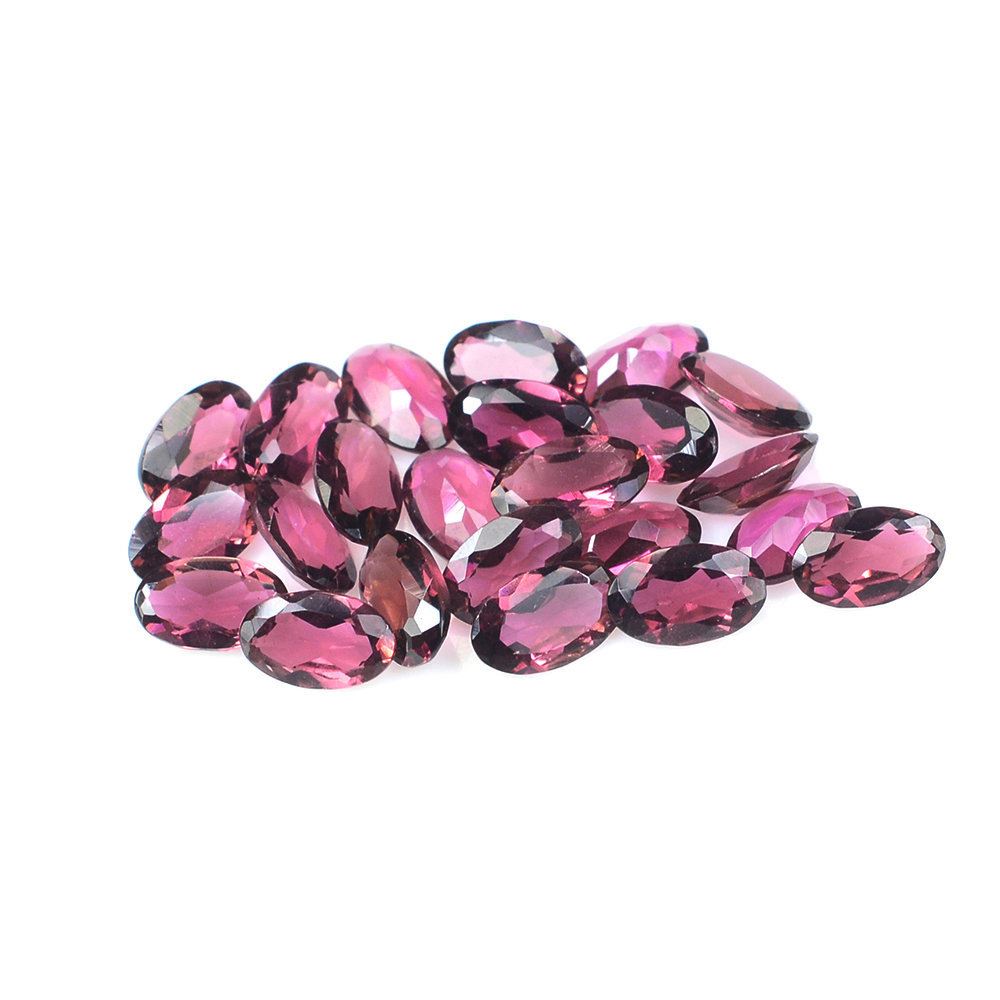PINK TOURMALINE CUT OVAL (VERY DARK) 5X3MM 0.18 Cts.