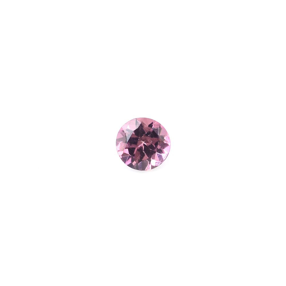 PINK TOURMALINE CUT ROUND (MEDIUM/SI) 3.10MM 0.12 Cts.
