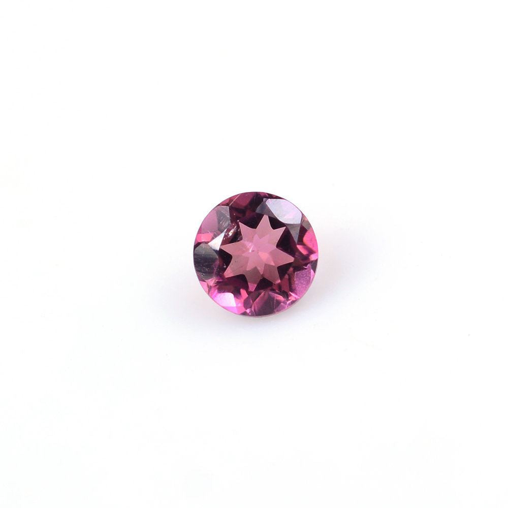 PINK TOURMALINE CUT ROUND (DARK/SI) 4MM 0.25 Cts.