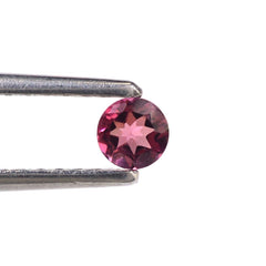 PINK TOURMALINE CUT ROUND (DARK/SI) 4MM 0.25 Cts.