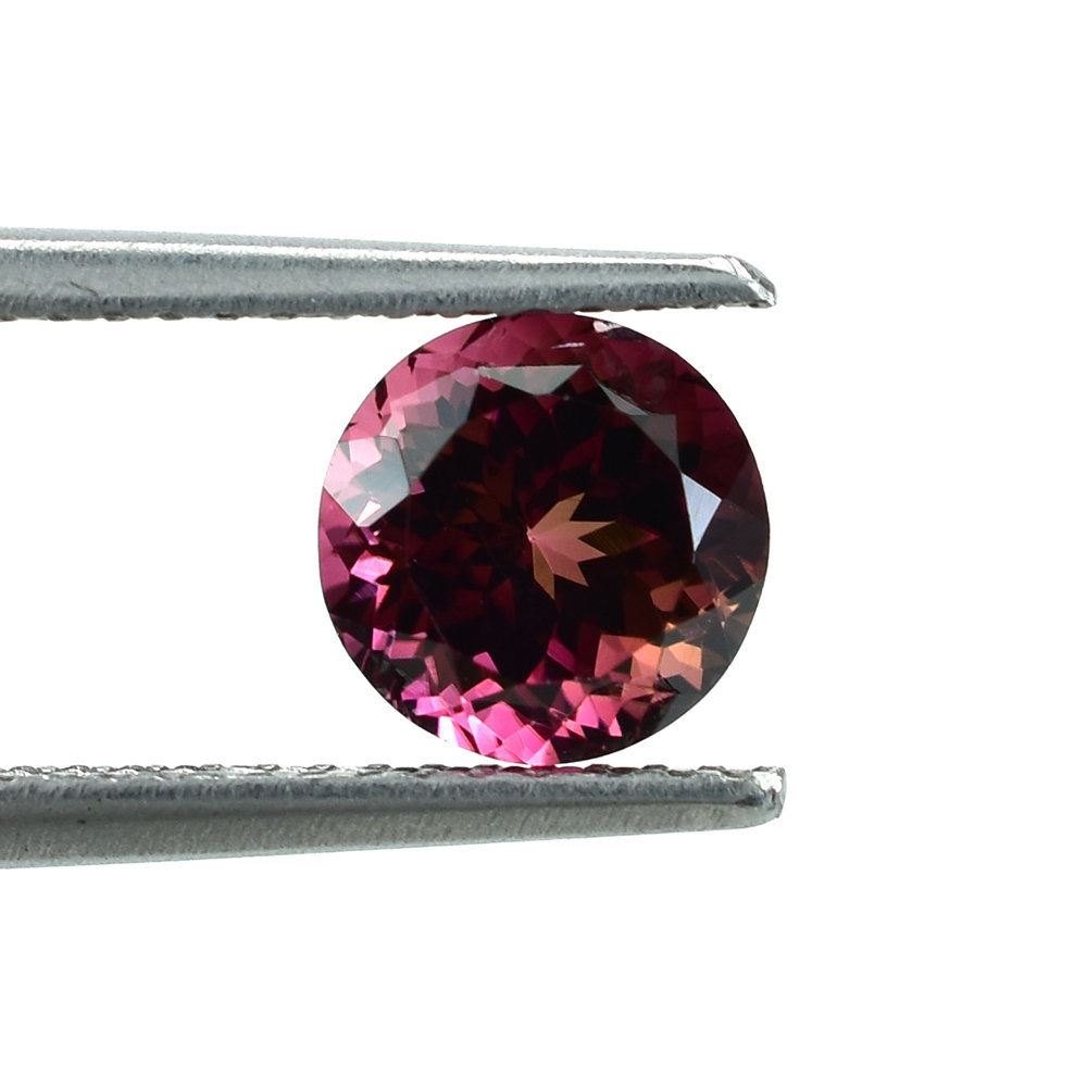 PINK TOURMALINE CUT ROUND (VERY DARK/SI) 6.50MM 1.28 Cts.