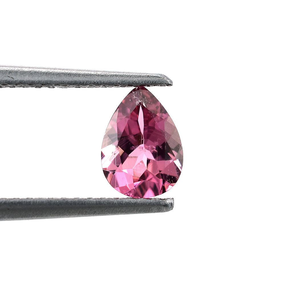 PINK TOURMALINE CUT PEAR (LITE/SI) 7X5MM 0.72 Cts.