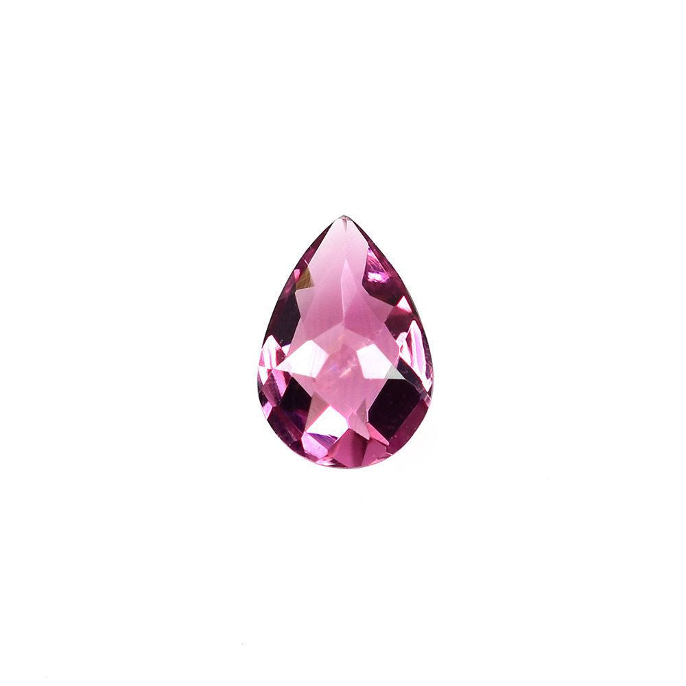 PINK TOURMALINE CHECKER CUT PEAR (MEDIUM/HI) 6X4MM 0.46 Cts.