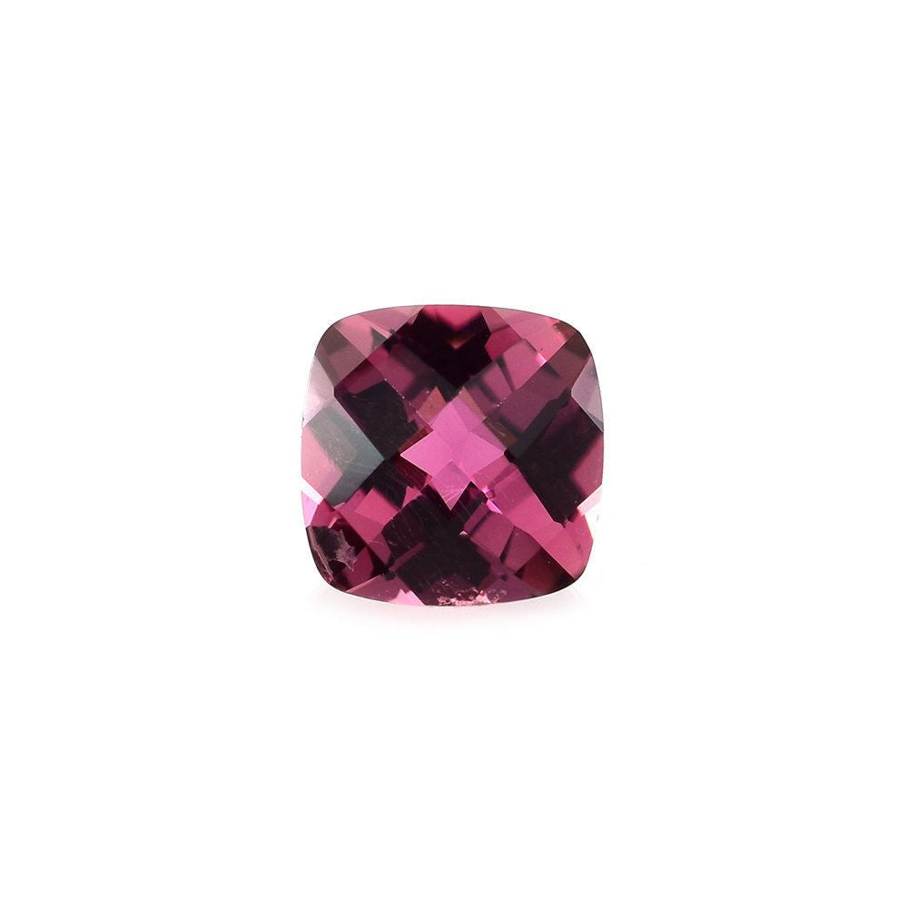 PINK TOURMALINE CHECKER CUT CUSHION (MEDIUM/SI) 5.00MM 0.48 Cts.