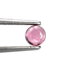 PINK TOURMALINE PLAIN ROUND CAB (MEDIUM/SI) 4.00MM 0.38 Cts.