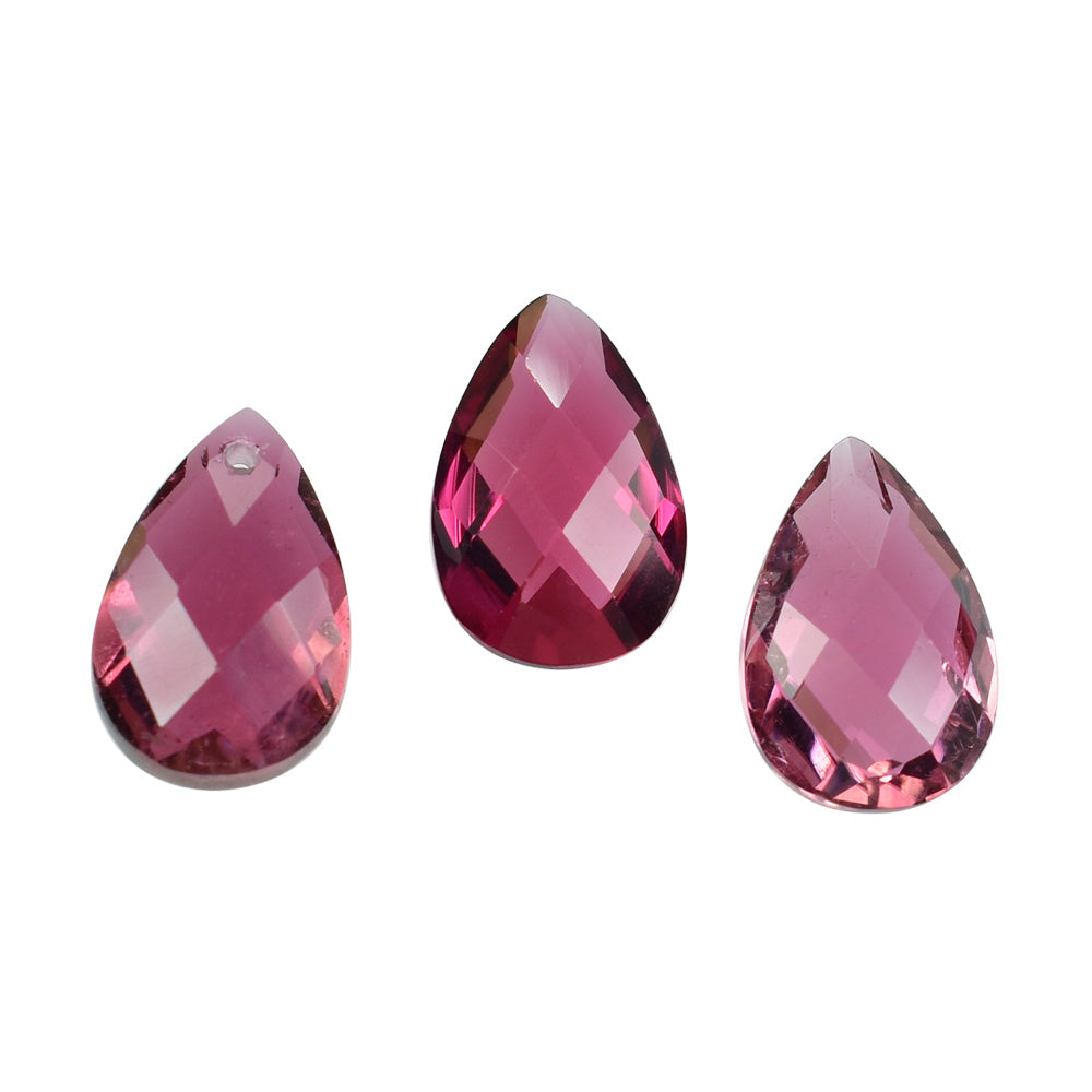 PINK TOURMALINE BRIOLETTE PEAR 9X6MM 1.42 Cts.