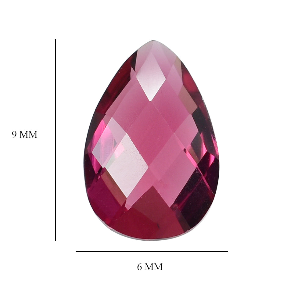 PINK TOURMALINE BRIOLETTE PEAR 9X6MM 1.42 Cts.