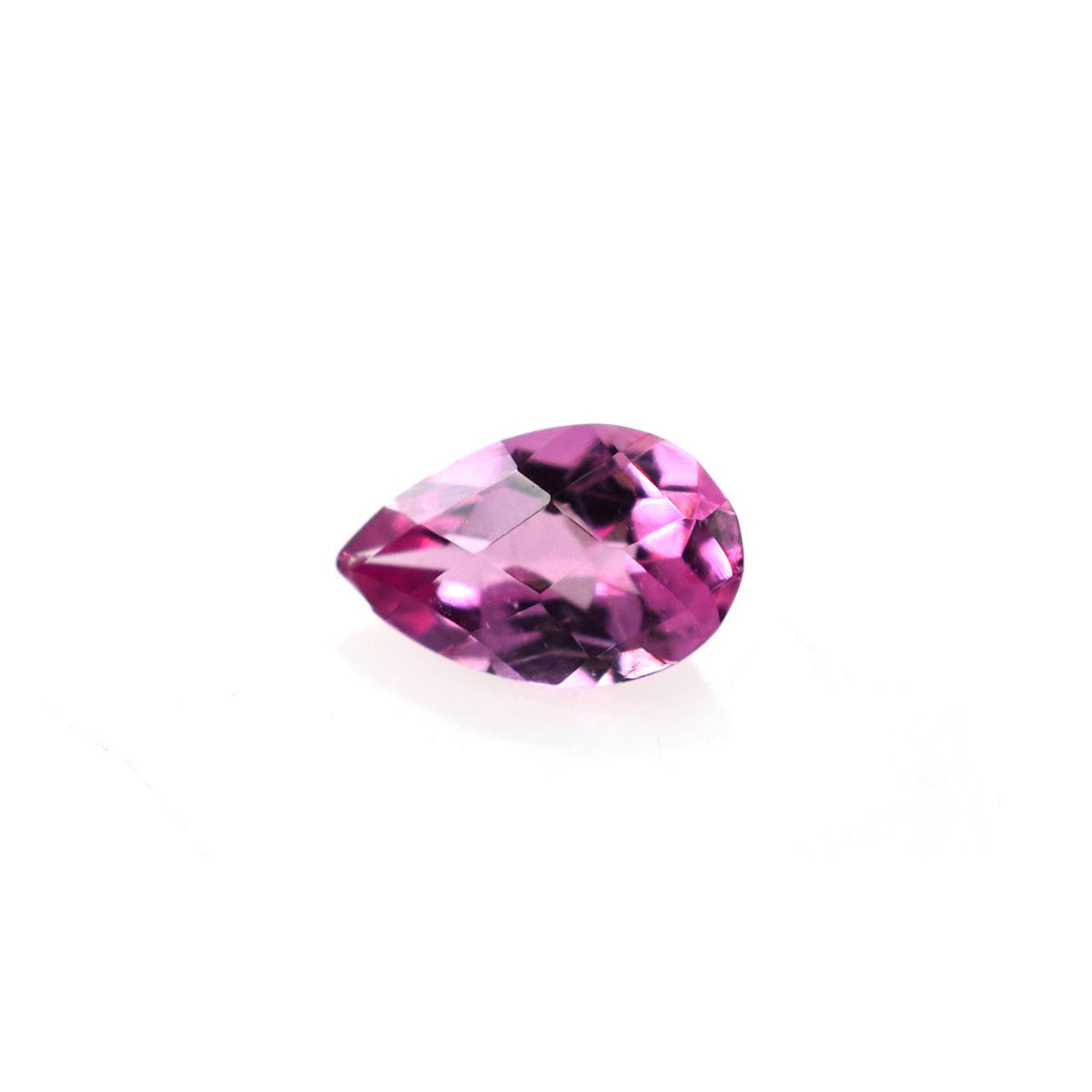 PINK TOURMALINE CHECKER CUT PEAR (MEDIUM)(SI) 5.00X3.00 MM 0.23 Cts.