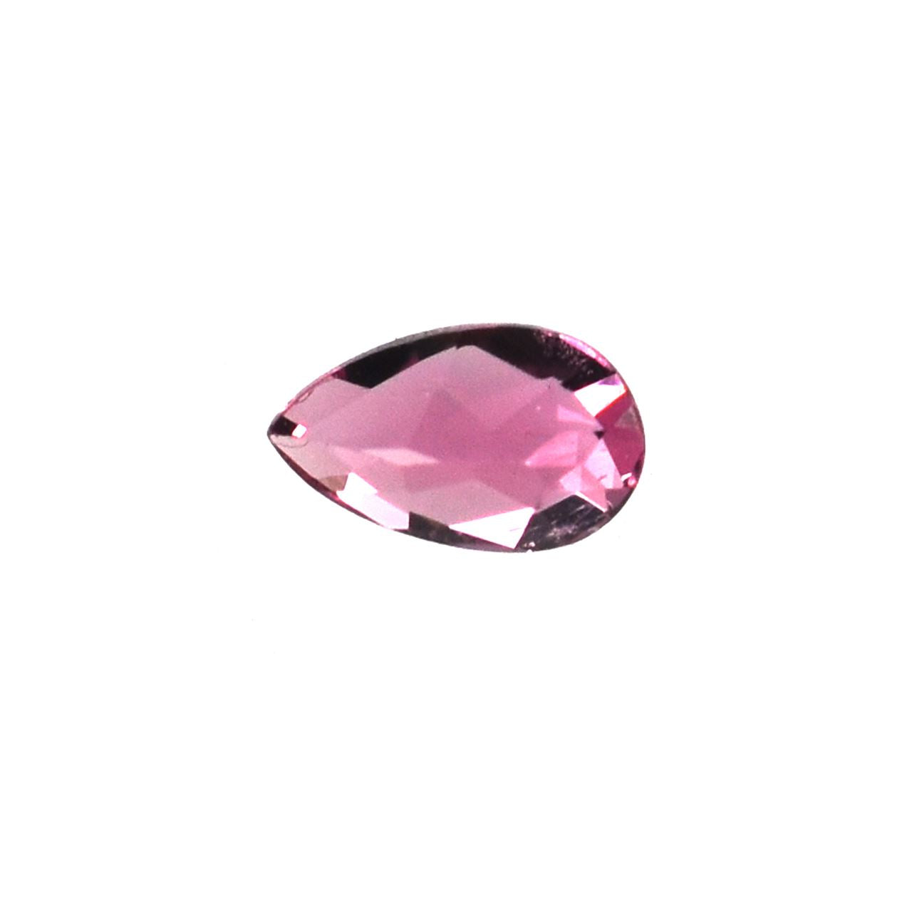 PINK TOURMALINE CHECKER CUT PEAR (MEDIUM)(CLEAN) 5.00X3.00 0.24 Cts.