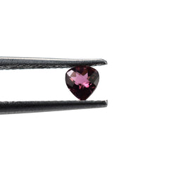 PINK TOURMALINE CHECKER CUT HEART (MEDIUM)(CLEAN) 4.00X4.00 MM 0.23 Cts.