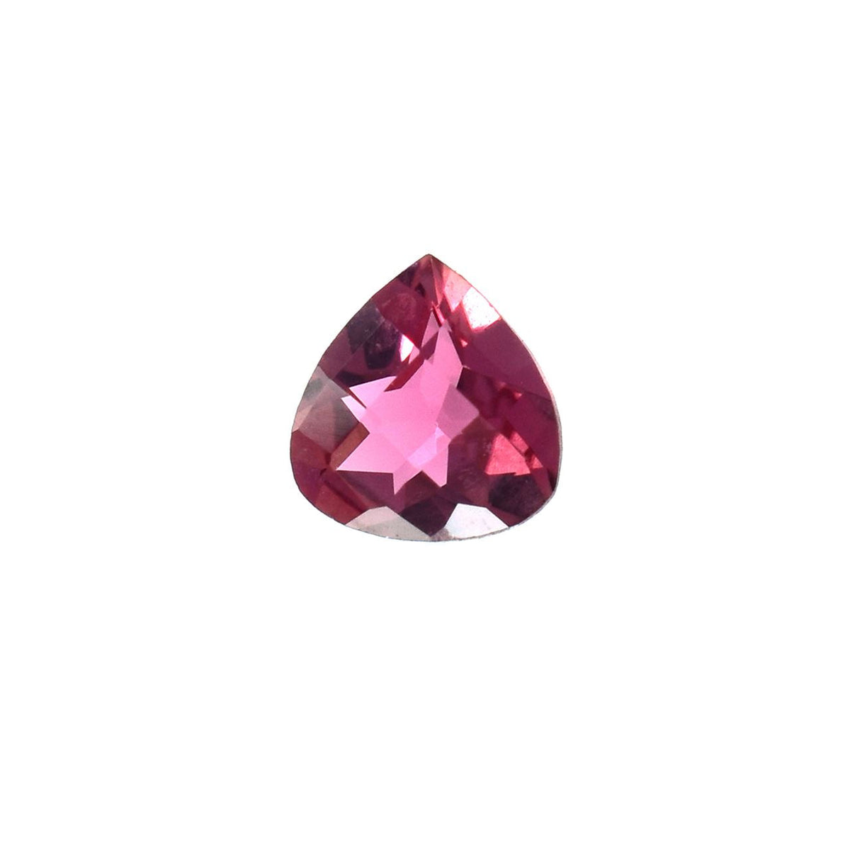 PINK TOURMALINE CHECKER CUT HEART (DARK)(CLEAN) 4.00X4.00 MM 0.30 Cts.