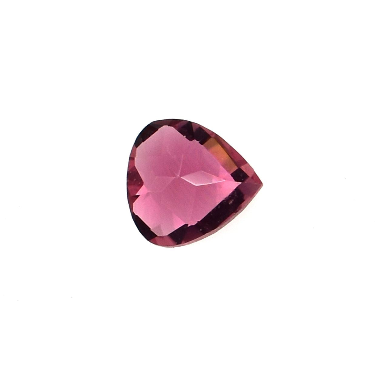 PINK TOURMALINE CHECKER CUT HEART (DARK)(CLEAN) 4.00X4.00 MM 0.30 Cts.