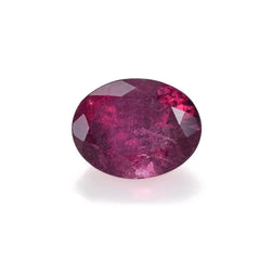 PINK TOURMALINE (VERY MILKY)(HI) WITH CRACKS CUT OVAL 9.00X7.00 MM 1.81 Cts.