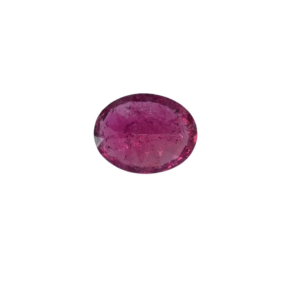 PINK TOURMALINE (VERY MILKY)(HI) WITH CRACKS CUT OVAL 9.00X7.00 MM 1.81 Cts.