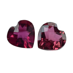 PINK TOURMALINE CHECKER CUT HEART 4MM 0.26 Cts.