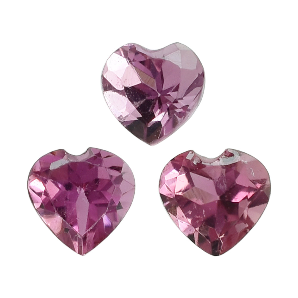 PINK TOURMALINE CUT HEART 3MM 0.12 Cts.