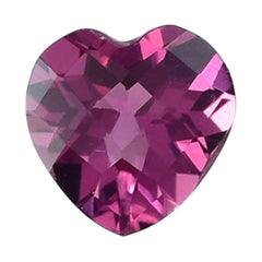 PINK TOURMALINE CHECKER CUT HEART 4MM 0.15 Cts.