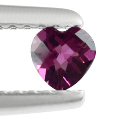 PINK TOURMALINE CHECKER CUT HEART 4MM 0.15 Cts.