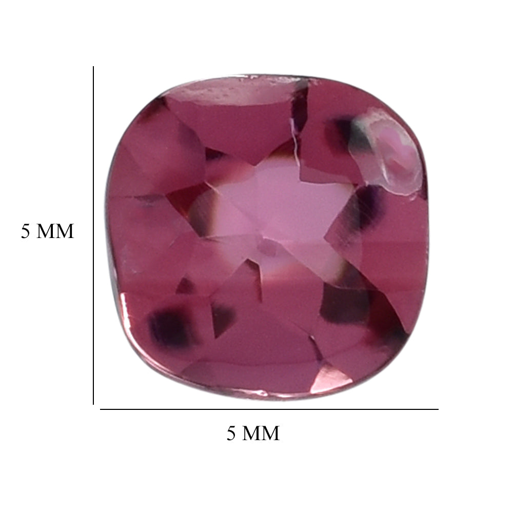 PINK TOURMALINE BUFFTOP CUSHION 5MM 0.54 Cts.