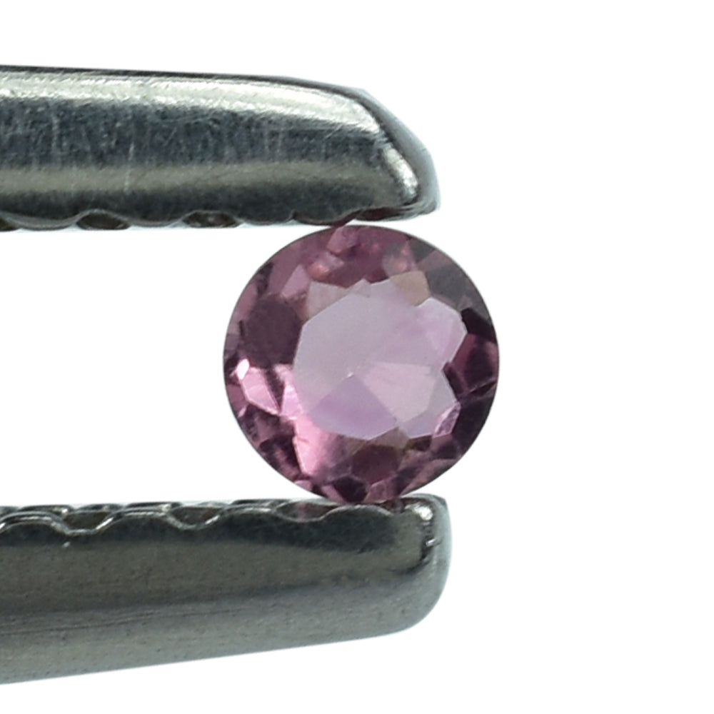 PINK TOURMALINE CUT ROUND 2MM 0.03 Cts.