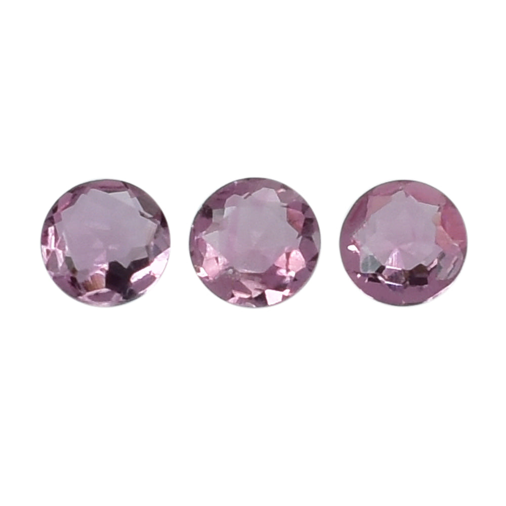 PINK TOURMALINE CUT ROUND 2MM 0.03 Cts.