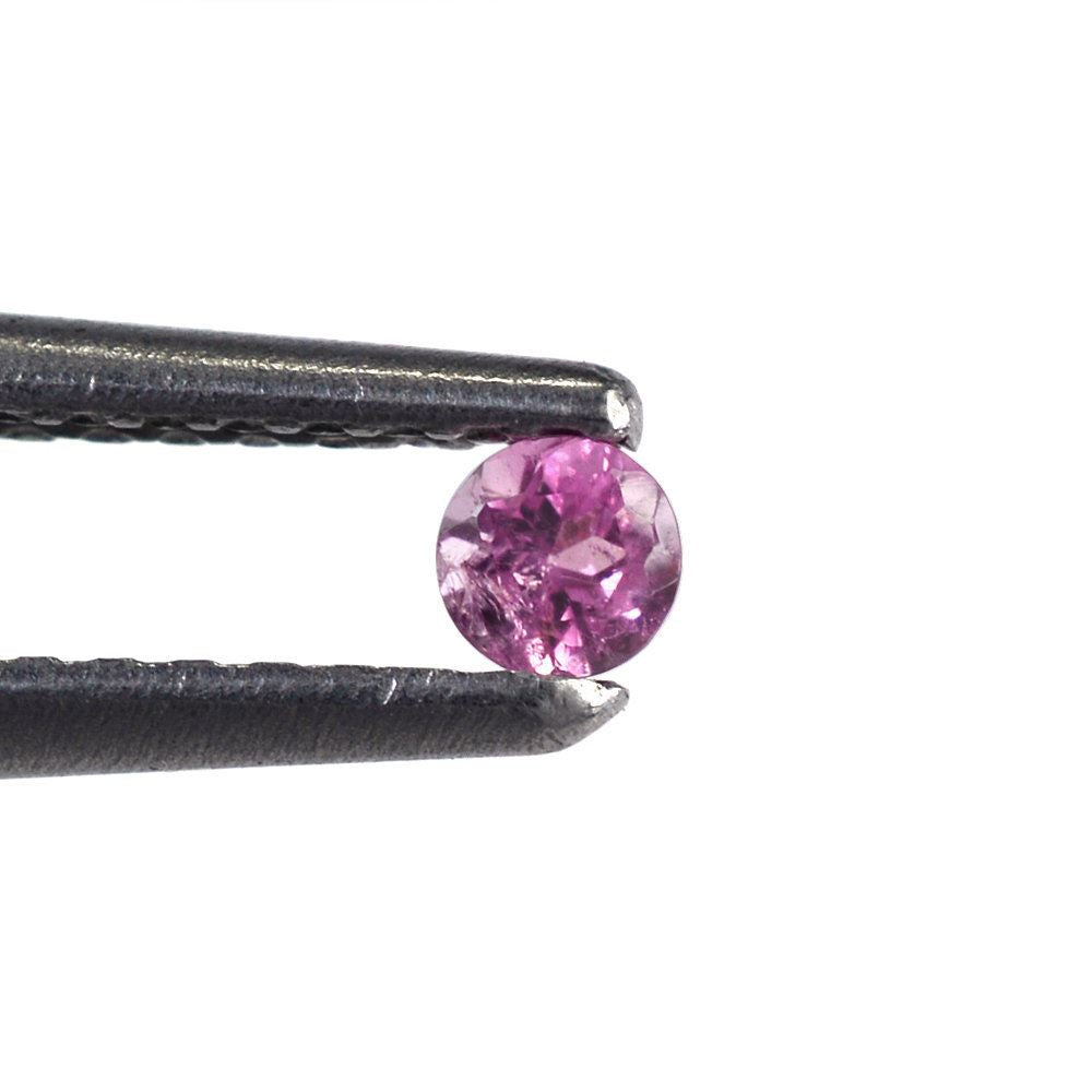 PINK TOURMALINE CUT ROUND (LITE) 2.50MM 0.06 Cts.