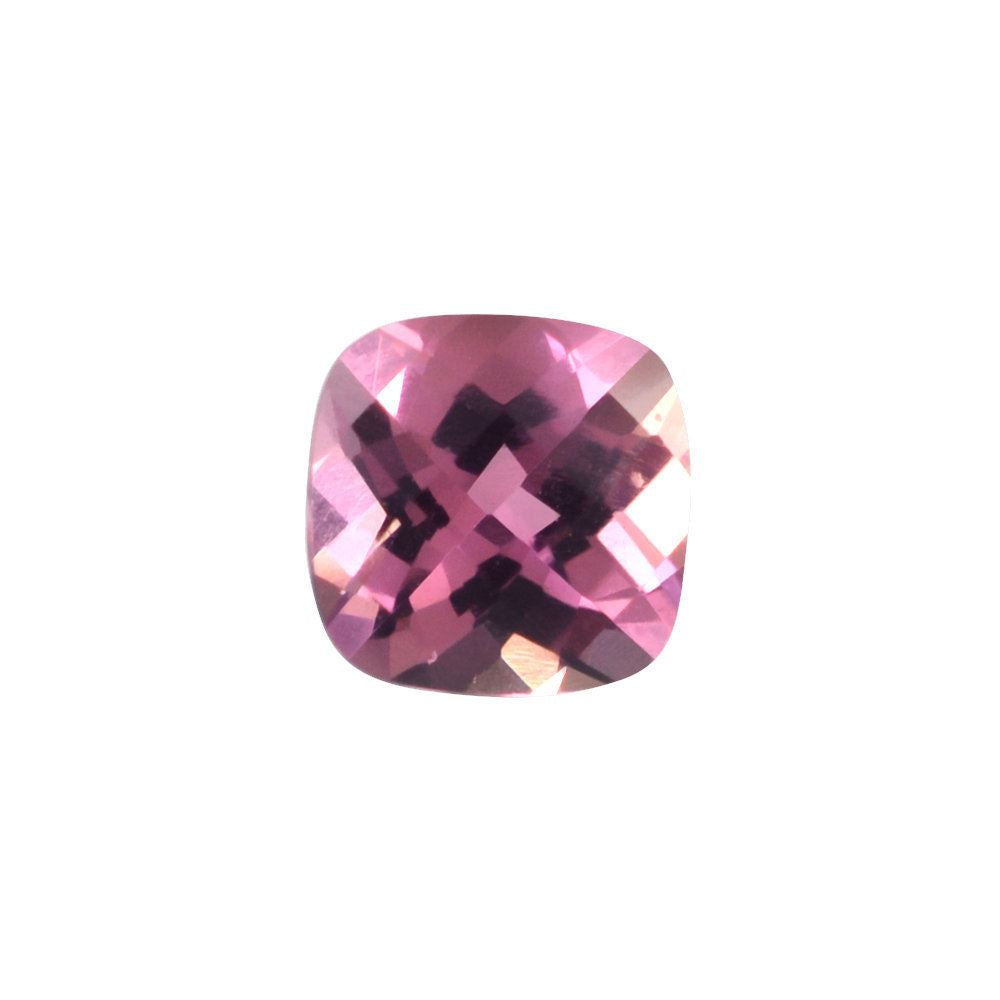 PINK TOURMALINE CHECKER CUT CUSHION (LITE) 5MM 0.51 Cts.