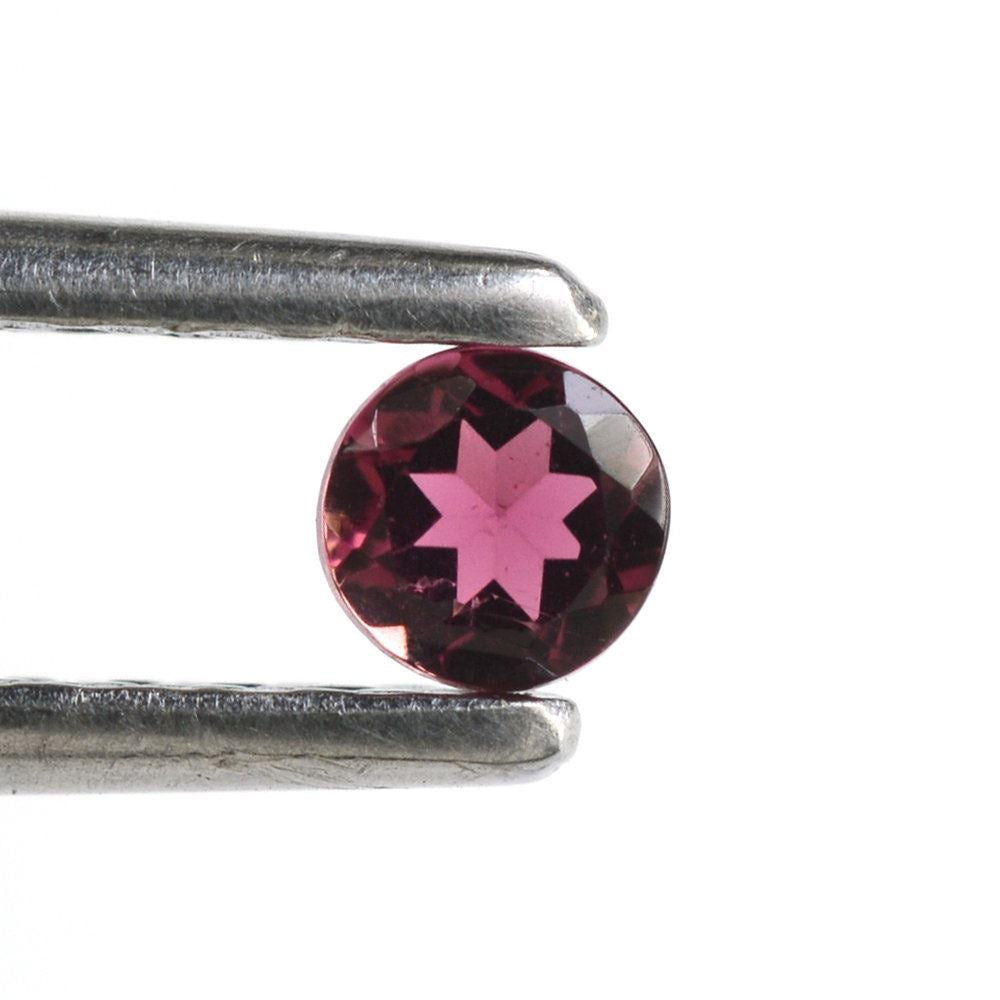 PINK TOURMALINE CUT ROUND (VERY DARK) 3.50MM 0.18 Cts.