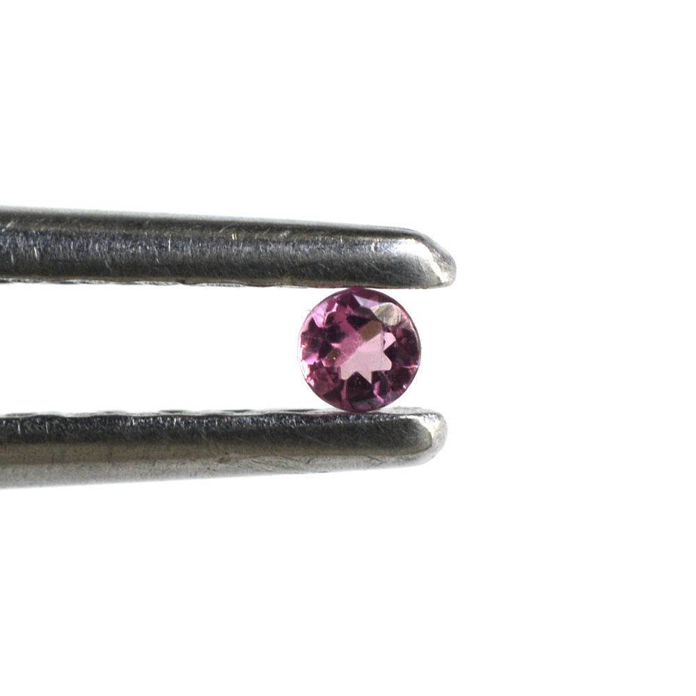 PINK TOURMALINE CUT ROUND (LITE) 2MM 0.04 Cts.