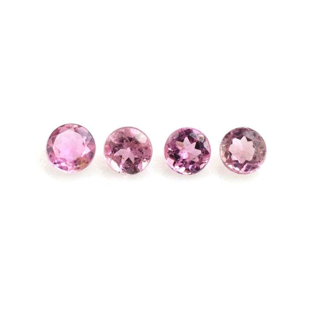 PINK TOURMALINE CUT ROUND (LITE) 2MM 0.04 Cts.