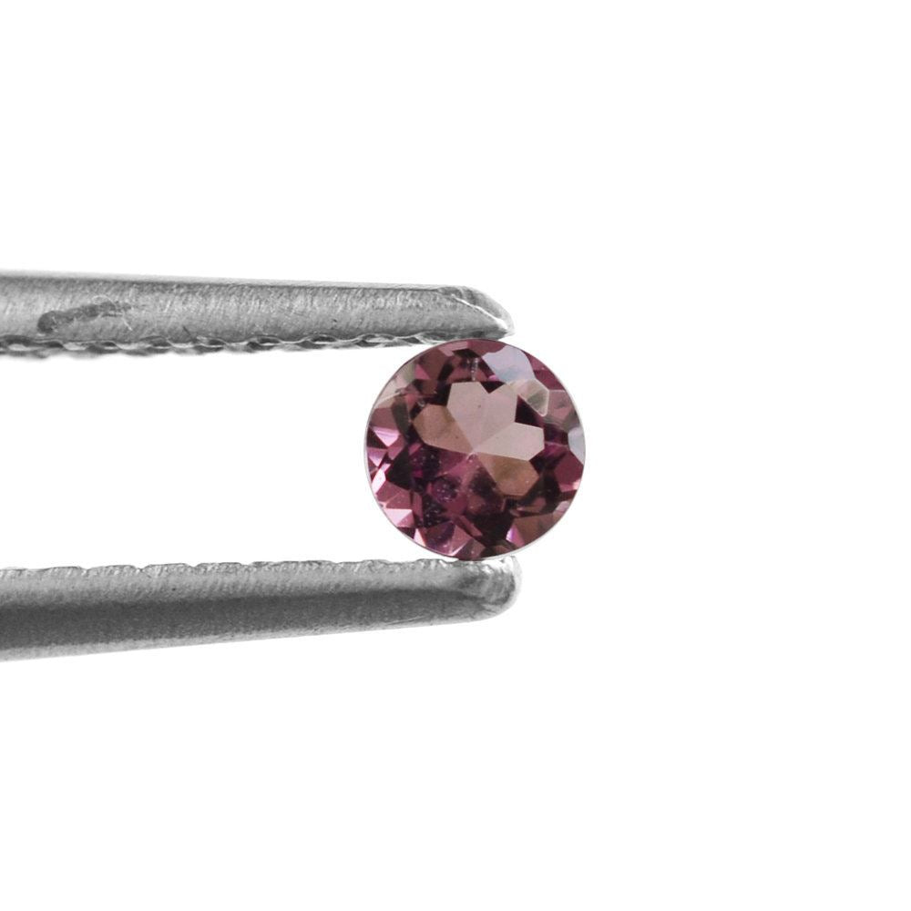 PINK TOURMALINE CUT ROUND (LITE-SI) 3MM 0.12 Cts.